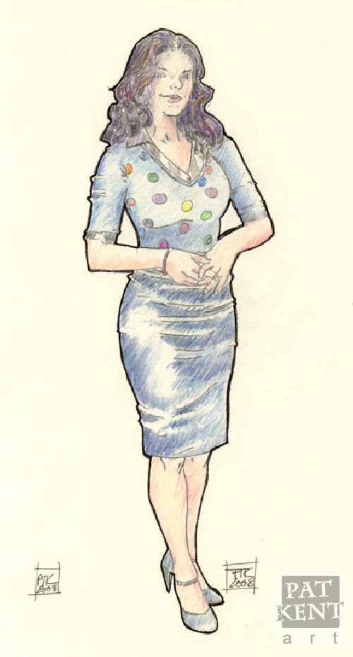 Office dress - 1987 by Pat Kent