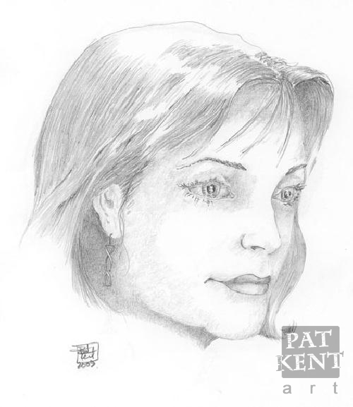 Sketch portrait by Pat Kent